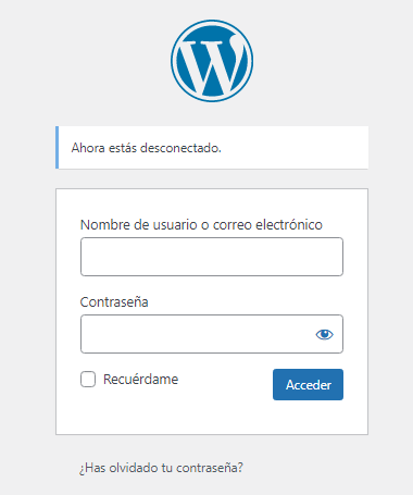 acceso wordpress